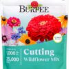 Burpee Wildflower Seed Cutting Mix – 25,000+ Non-GMO Flower Seeds for Bouquets, Covers 1,000 Sq. Ft.