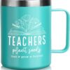 Frerdui Teacher Gifts for Women: 12oz Insulated Stainless Steel Coffee Tumbler & Appreciation Mug