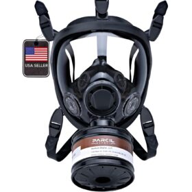 ST-100X Professional Full Face Respirator - Military Grade Gas Mask with 40mm Filter for Smoke, Chemical, and Particulate Protection