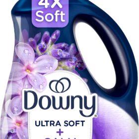Downy Ultra Fabric Softener, Calm (Lavender & Vanilla Bean), 56 fl oz Bottle - Long-Lasting Softness & Scent for 83 Loads