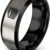 Tungsten Carbide Wedding Band Ring - 8mm Brushed & Polished Step Bevel - Comfort Fit Anniversary Gift for Men & Women