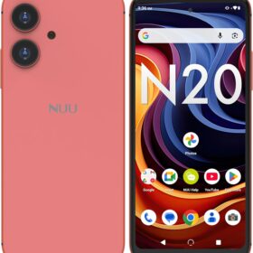 NUU N20 Unlocked Smartphone – 128GB Storage, 12GB RAM (6GB+6GB Extended), 6.6" 90Hz HD+ Display, Dual SIM 4G, Android 15, Parental Control Friendly – Pink (1-Year US Warranty)
