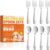 Blvtoios 8-Piece Toddler Utensils Set – Food Grade Stainless Steel Kids Flatware with Ergonomic Handles & Fun Animal Engravings – Dishwasher Safe Baby Feeding Forks & Spoons