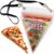 Portable Pizza Pouch Necklace - Fun Slice Holder, Food-Safe Storage, & Novelty Gag Gift for Pizza Lovers
