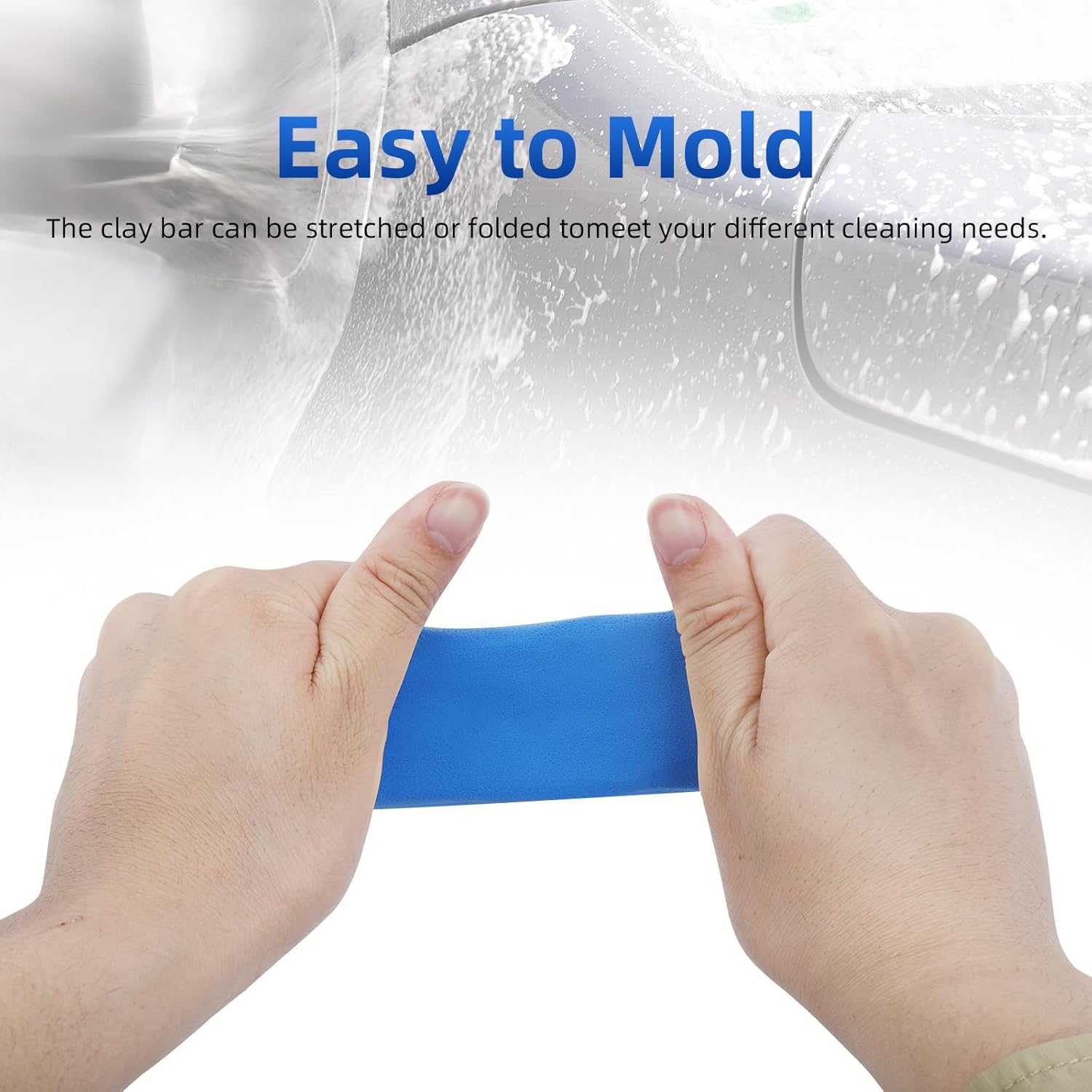 IPELY 4-Pack 100g Auto Detailing Clay Bar Kit - Professional Grade Surface Cleaner for Paint, Glass, and Wheels