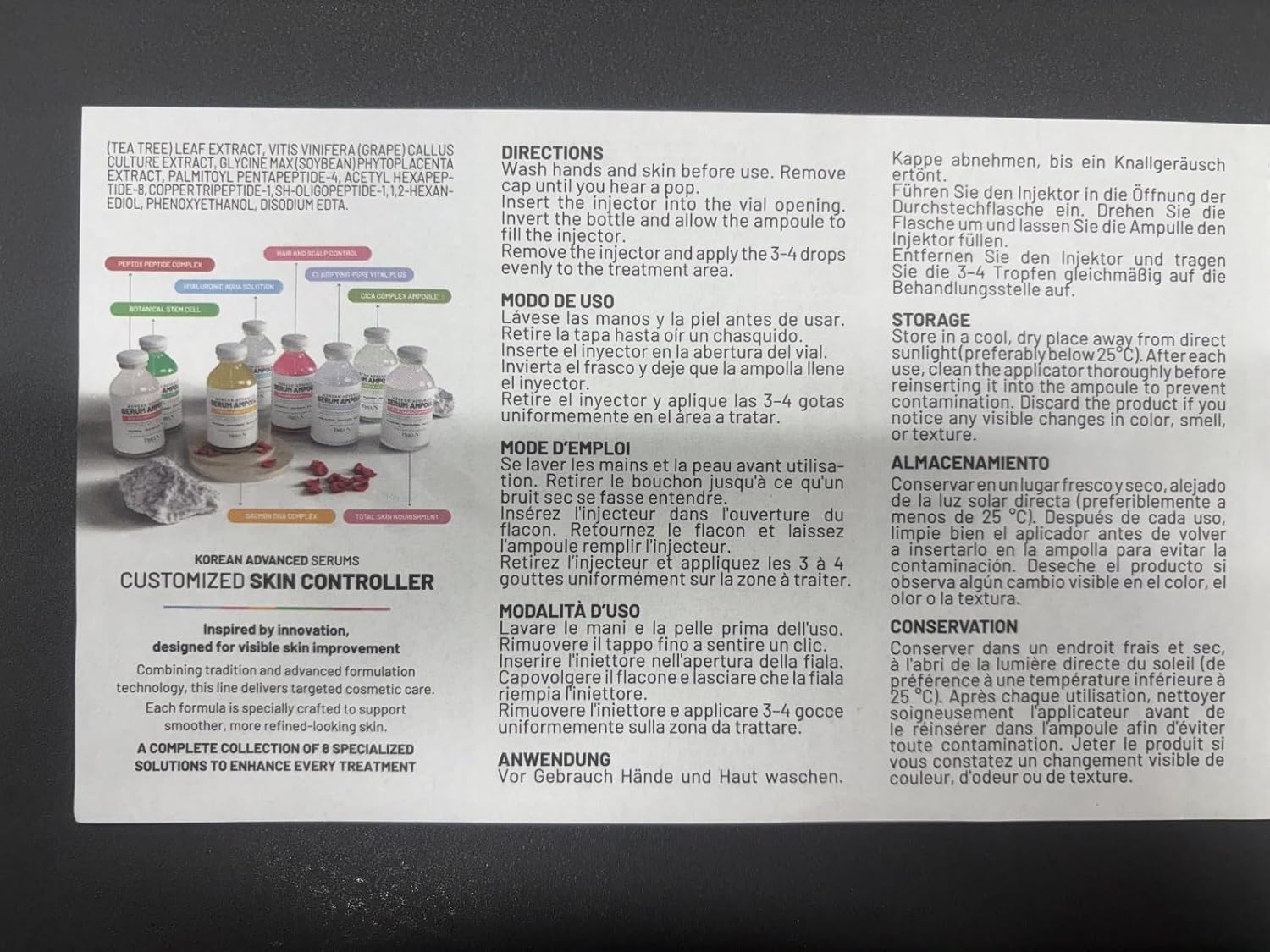 BRÜUN HS Korean Hair Growth Serum – Scalp Ampoule Booster with Biotin & Peptides for Hair Regrowth & Thicker Hair – 1.18 fl oz