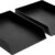Amazon Basics 2-Pack Black Plastic Letter Tray Stackable Desktop Organizer