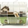 18.5-Inch Chew-Proof Metal Hamster Cage with Accessories - Spented, Ventilated Small Animal Habitat with Exercise Wheel, Hideout, and Easy-Clean Tray for Dwarf Hamsters, Mice, & Small Pets