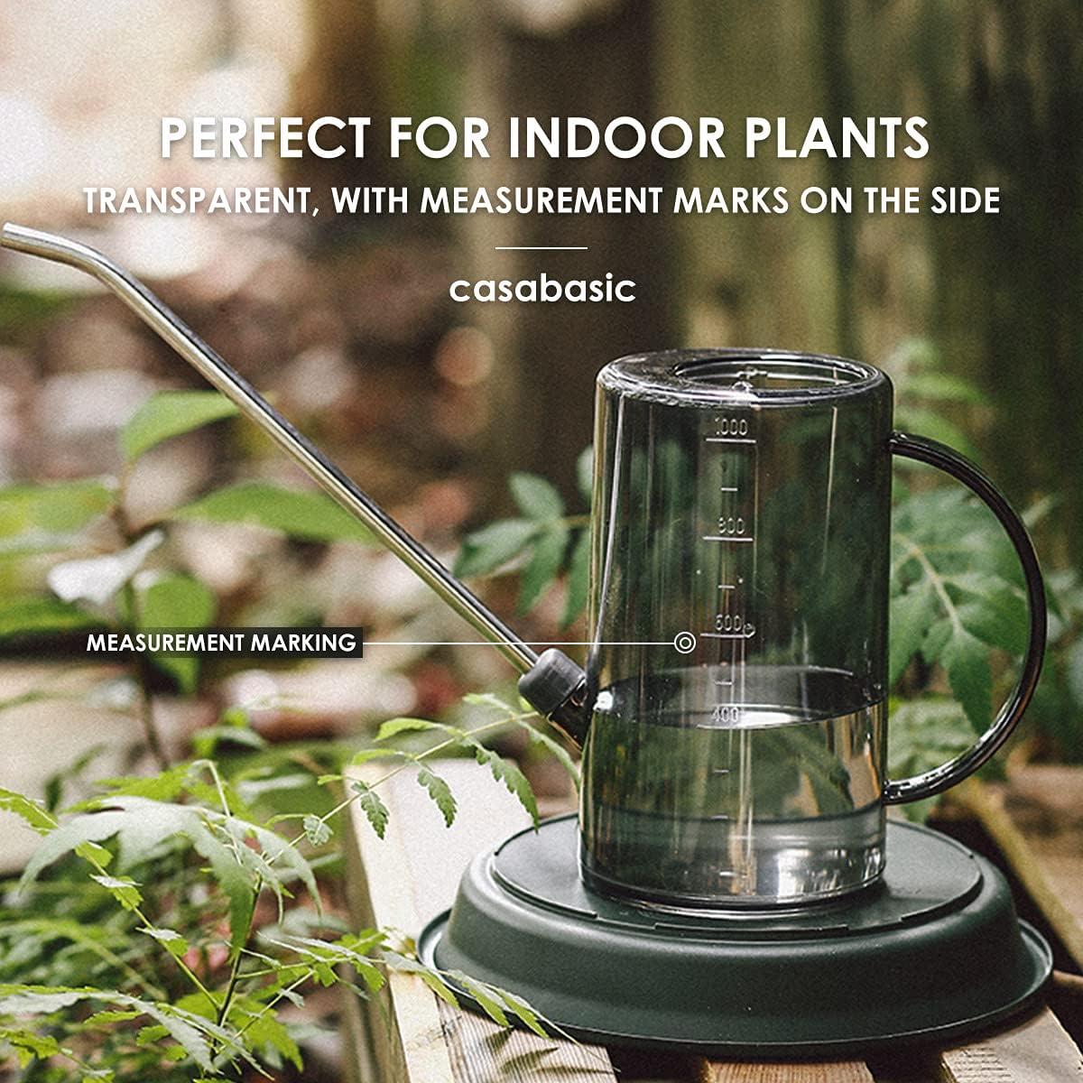1 Liter Indoor Watering Can with Long Spout & Bonus Mister Bottle for House Plants, Succulents, and Bonsai