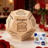 Gourmet Food Decision Dice – The Perfect “What’s for Dinner?” Game for Couples – Funny Valentine’s Day, Anniversary & Wedding Gift for Him & Her
