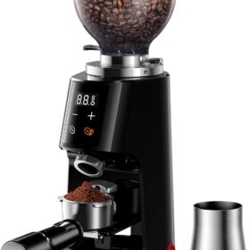 SHARDOR 64mm Burr Coffee Grinder - Precision Electric Coffee Bean Grinder with 100 Grind Settings, All-Metal Chamber, Anti-Static Design, and Electronic Timer for Espresso & French Press