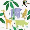 Safari Party Favor Bags - Jungle Animal Loot Bags (Pack of 8) for Kids Wild Birthday Party Supplies & Decorations