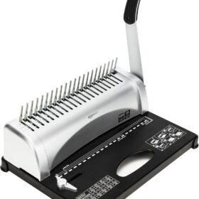 Amazon Basics Comb Binding Machine – 350 Sheet Capacity, Electric Punch for A4, Letter & A5