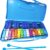 Soulmate 25-Note Professional Xylophone Glockenspiel – Portable Percussion Instrument with 2 Octaves, Carrying Case, and Tuned Mallets for Music Education & Beginners (Blue)
