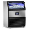 350Lb Commercial Ice Maker Machine with 75Lb Storage Bin - 108 Cubes per Cycle, Stainless Steel Countertop/Freestanding Ice Maker with Self-Cleaning, Water Filter, and Scoop for Restaurants, Bars, and Hotels