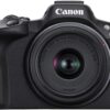 Canon EOS R50 Mirrorless Camera with RF-S18-45mm Lens | 24.2MP APS-C Sensor, 4K Video, Content Creator Kit (Black)