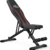 FLYBIRD Adjustable Weight Bench for Strength Training - 660LBS Capacity Foldable Utility Bench with IPF Standard Height