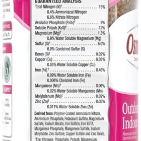Osmocote Smart-Release Plus Plant Food, 1 lb. - 6-Month Indoor & Outdoor Fertilizer with 11 Essential Nutrients & No-Burn Pledge