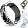 2025 Smart Ring with LED Display – Health & Fitness Tracker, Sleep Monitor, Step Counter & Heart Rate Monitor – IP68 Waterproof iOS & Android Compatible