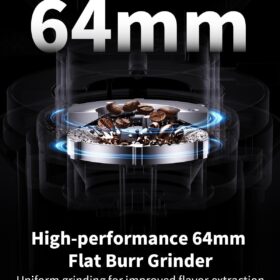 SHARDOR 64mm Burr Coffee Grinder - Precision Electric Coffee Bean Grinder with 100 Grind Settings, All-Metal Chamber, Anti-Static Design, and Electronic Timer for Espresso & French Press