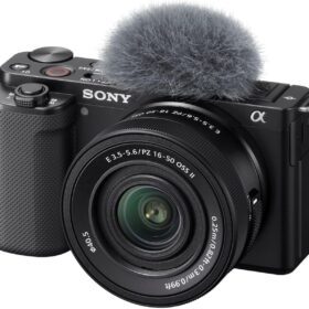 Sony ZV-E10 Interchangeable Lens Mirrorless Vlogging Camera (APS-C Sensor, 4K Video, Black) – Content Creator Kit