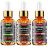 3-Piece Anti-Aging Face Serum Set – Vitamin C, Retinol & Hyaluronic Acid for Brightening, Firming & Hydrating