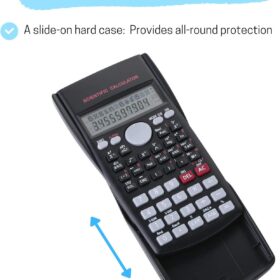 Mr. Pen Scientific Calculator with 2-Line Display – 240 Functions, Fraction Math, Solar & Battery Powered for School, Engineering, and Business