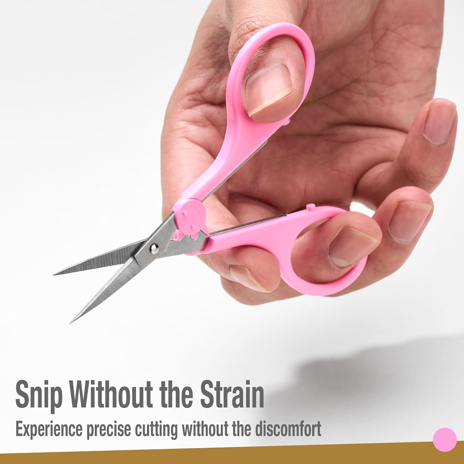 Beaditive High Precision Detail Scissors Set (2-Piece) | Ultra-Sharp Fine Tips for Crafting, Sewing & Scrapbooking | Stainless Steel with Protective Sheaths (Pastel Pink & Purple)