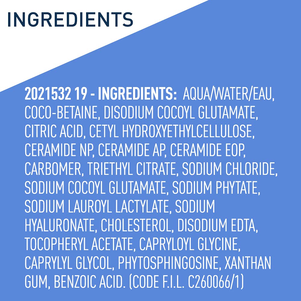 CeraVe Baby Wash & Shampoo | 2-in-1 Tear-Free Formula with 3 Essential Ceramides & Vitamin E | Fragrance, Paraben, Sulfate, & Dye Free | 16 fl oz