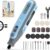 4V Cordless Rotary Tool Kit - 5-Speed Variable Power, Compact DIY Grinder & Polisher for Crafting, Sanding, and Pet Grooming (Blue)