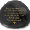 You Are My Rock Decorative Stone | Heartwarming Anniversary Wedding Gift & Keepsake for Couples, Him or Her