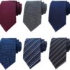 Adulove Men's 6-Pack Classic Silk Jacquard Neckties – Premium Woven Formal & Casual Wedding Ties for Gentleman