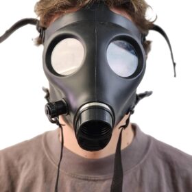 Professional Civilian Israeli Gas Mask Respirator with NBC Filter for Survival, Tactical Training, and Costume Use