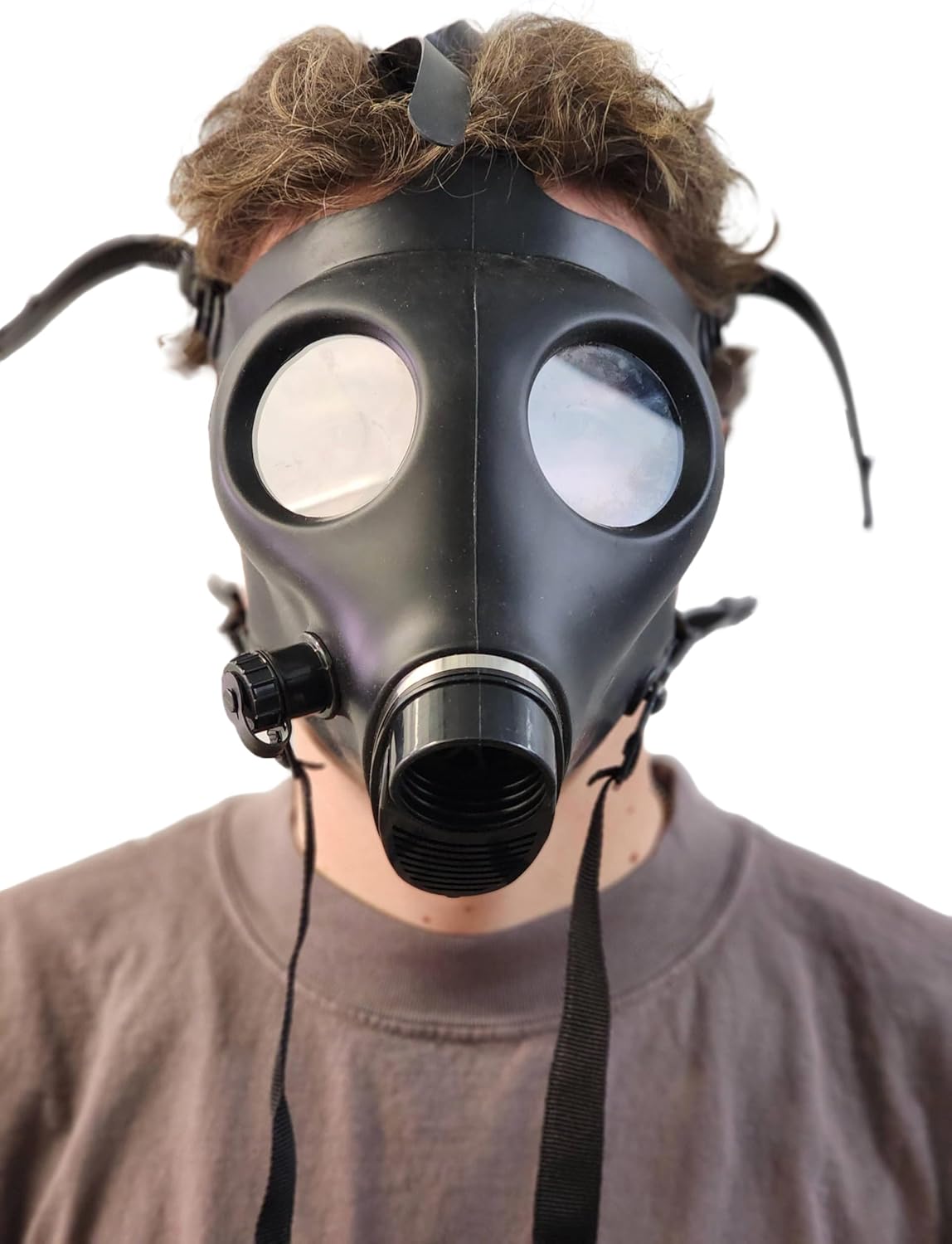 Professional Civilian Israeli Gas Mask Respirator with NBC Filter for Survival, Tactical Training, and Costume Use