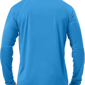 Roadbox Men's UPF 50+ Performance Sun Protection Shirt - Quick Dry Long Sleeve Fishing Rash Guard for Hiking, Swimming & Outdoor Sports