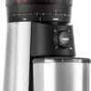 OXO Brew Conical Burr Coffee Grinder with Stainless Steel Burrs – 15 Settings & One-Touch Timer