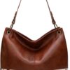 Montana West Ladies' Hobo Shoulder Handbag with Secure Zipper Back Pocket