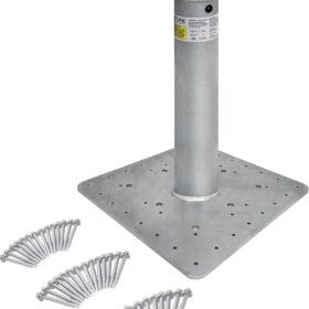 Frontline Fall Protection RO18 Commercial Roof Anchor - 18 inch OSHA & ANSI Compliant Galvanized Steel Anchor Point for Metal, Wood & Concrete Roofs