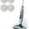 Shark Steam & Scrub (S8001) Steam Mop – XL Water Tank, LED Lights, and 4 Scrub Pads – Hard Floor Sanitizer and Cleaner