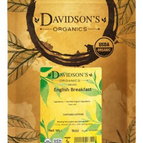Davidson's Tea Bulk English Breakfast Tea – 16 Oz Loose Leaf Black Tea – Full-Bodied & Malty Blend