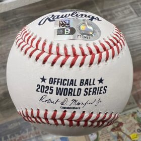 Freddie Freeman Authentic Autographed 2025 World Series Official Baseball - MLB Collectible