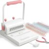 MAKEASY 2:1 Pitch Binding Machine – Portable 20-Sheet Book Binding Kit with 10pcs 5/8'' Wires, Plier & Punch for DIY Notebooks, Journals, Albums & Calendars