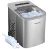 Frigidaire EFIC117-SS Stainless Steel Portable Ice Maker - 26 lbs/Day Countertop Machine with Self-Cleaning Function