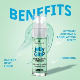 essence Jelly Grip Hydrating Primer | Long-Lasting Makeup Grip & Dewy Finish | Vegan & Cruelty-Free Face Primer
