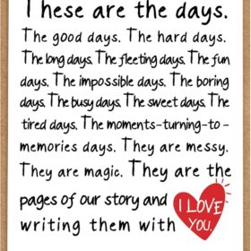 Premium Anniversary Greeting Card for Him or Her - Romantic Wedding & Couple Gift with Recycled Linen Textured Envelope (8 x 5.3 Inches)