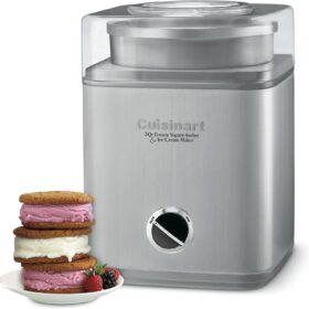 Cuisinart ICE-30BCP1 Pure indulgence 2-Qt. Frozen Yogurt, Sorbet, and Ice Cream Maker - Brushed Stainless Steel