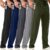 Men's 5-Pack Athletic Joggers with Zipper Pockets – Open Bottom Mesh Sweatpants for Running, Workout & Gym