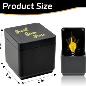 Prank Middle Finger in A Box - Funny Pop-Up Gag Gift for White Elephant, Birthdays & Office Humor