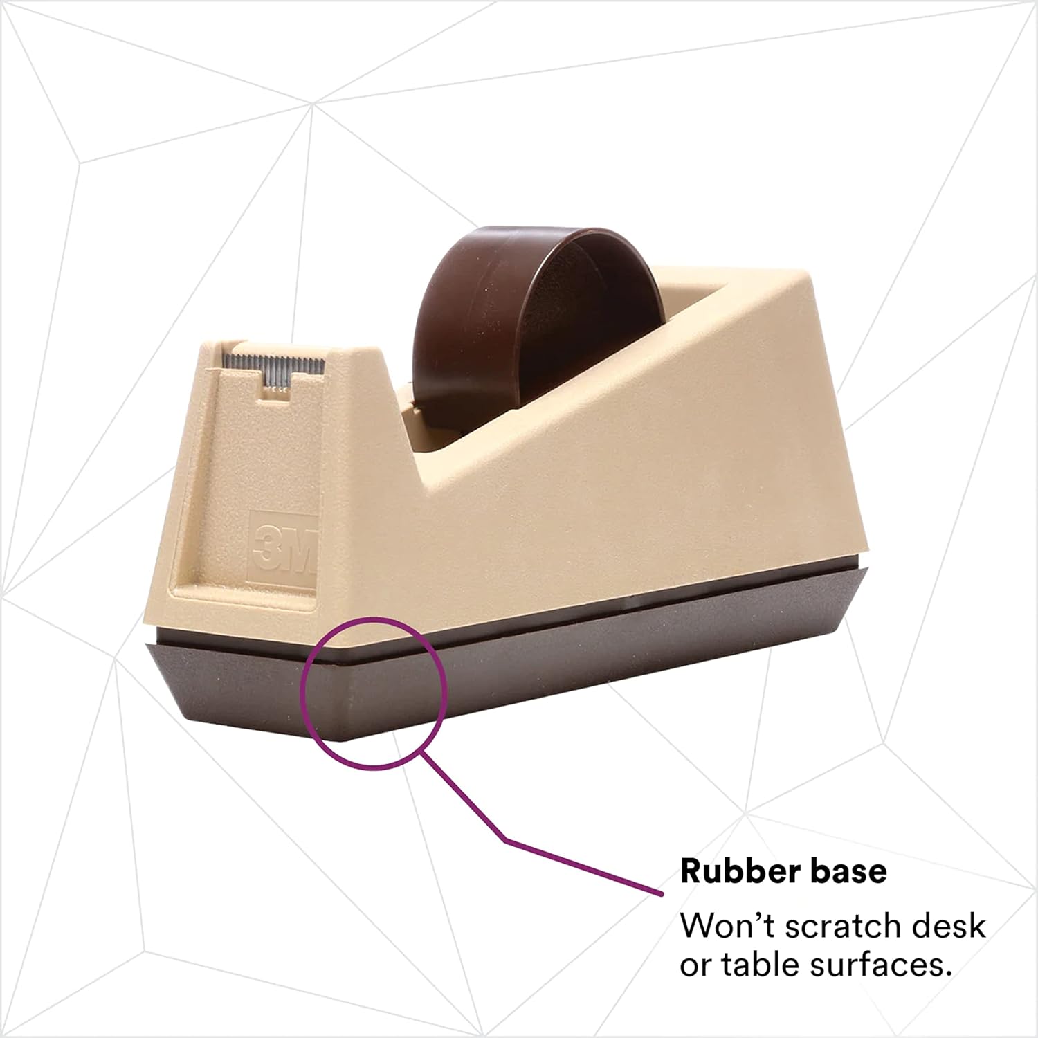 Scotch Heavy Duty Shipping Tape Dispenser C25 – Portable Desktop Dispenser for Packing, Office, and Industrial Use