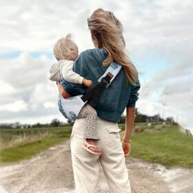 Ergonomic Baby Hip Carrier – Adjustable, Breathable Cotton Sling for Toddlers (6-36 Months), Lightweight Travel Babywearing for Parents